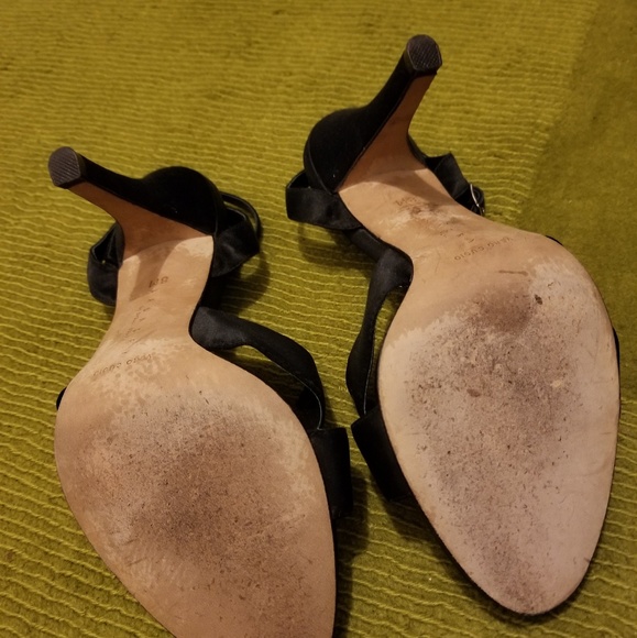 Donating Soon..LAUNDRY Black Strap High Heel-8M - Picture 3 of 4